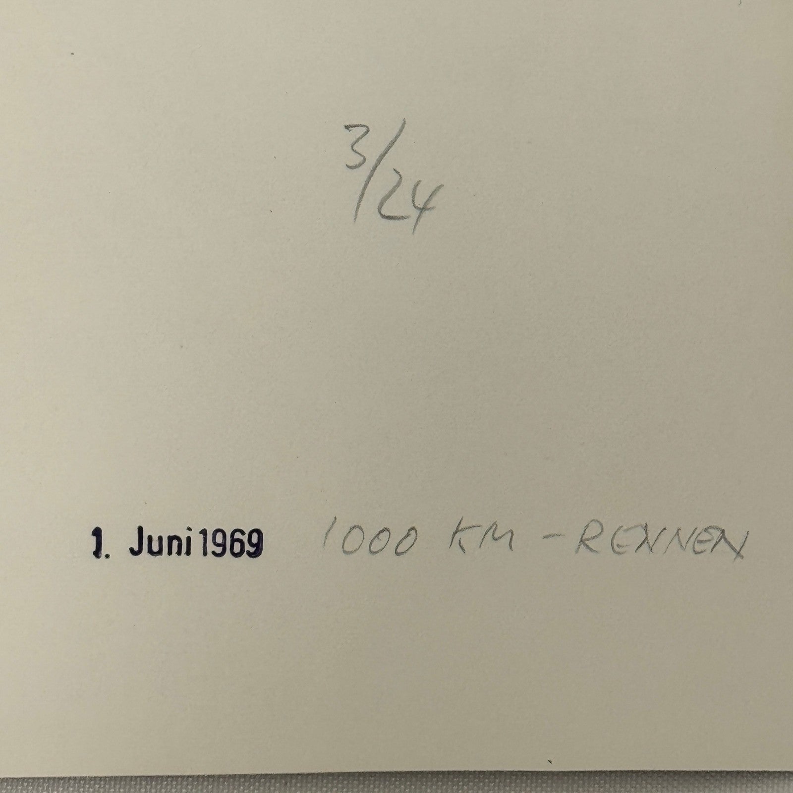 Vintage Racing Photo Jacky Ickx 1969 1000KM Race Motorsport Photograph