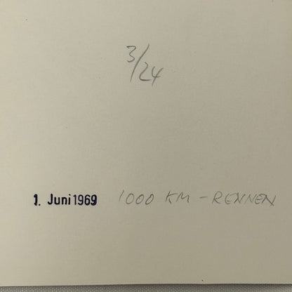 Vintage Racing Photo Jacky Ickx 1969 1000KM Race Motorsport Photograph