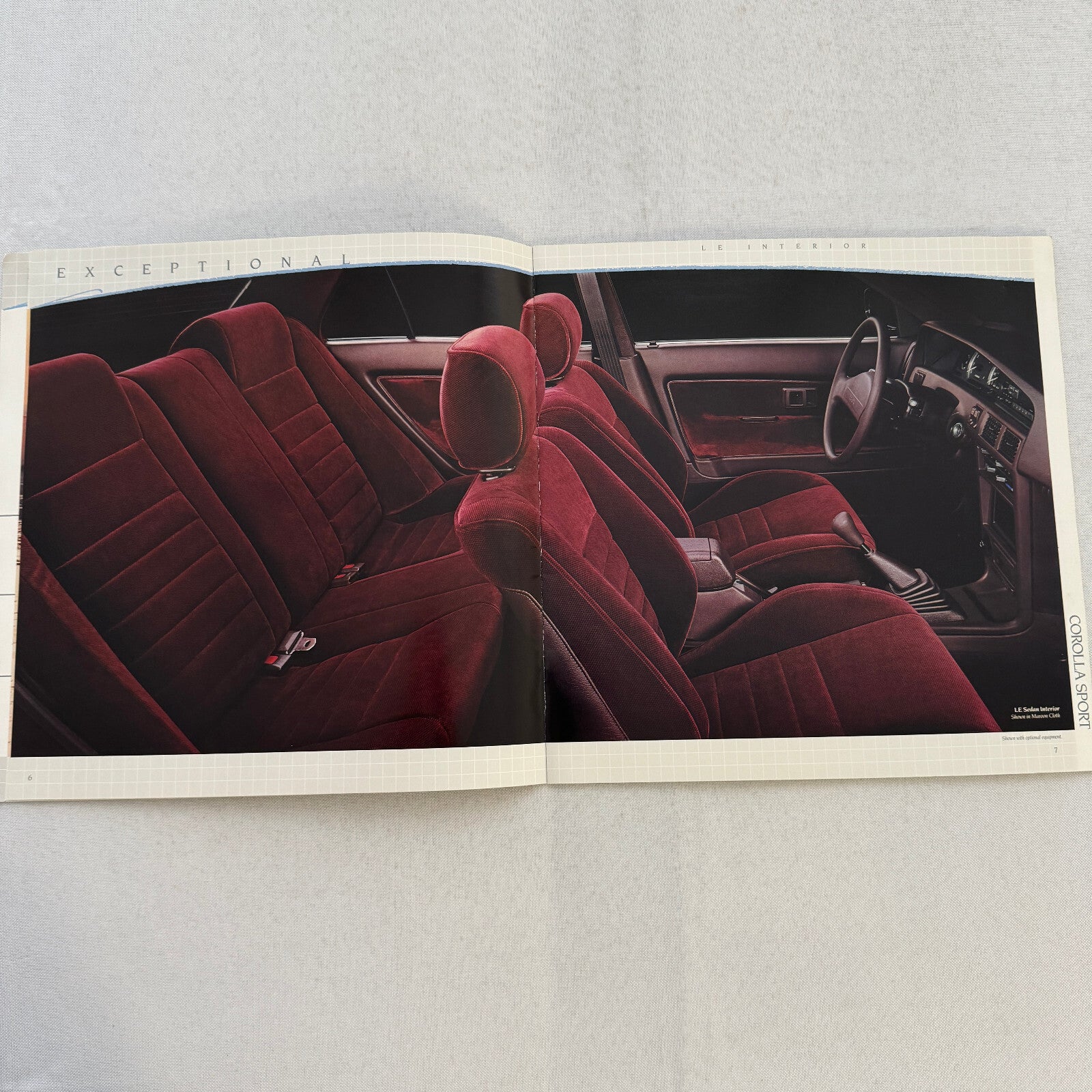 1988 Toyota Corolla Car Sales Brochure Catalog Sport Wagon Sedan GT-S SR5