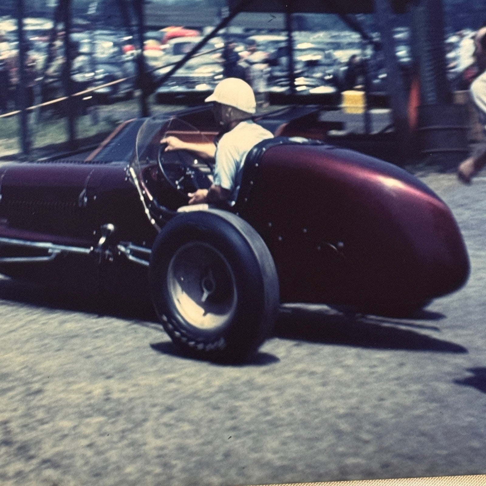 Vintage Racing Photo Photograph Unidentified Car MODERN PRINT