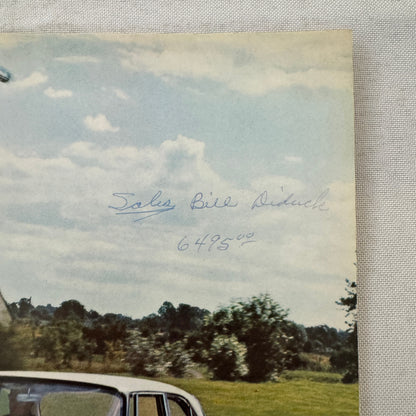 Rover 3 Litre Saloon Mark II and Coupe Sales Brochure Catalog Vintage