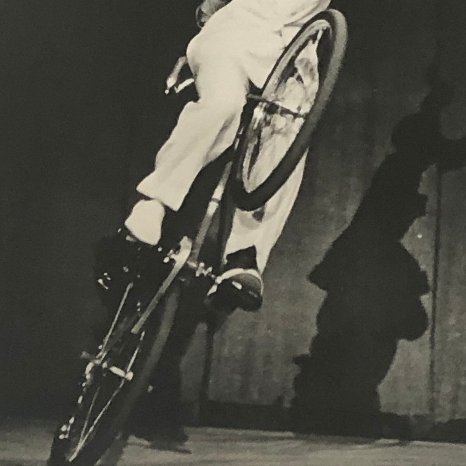 Circus Performer Bicycle Balancing Act 2 Heinkes Vintage Photo Photograph