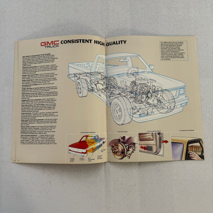 1988 GMC S-15 S15 Pickup Truck Sales Brochure Catalog Advertising Canadian