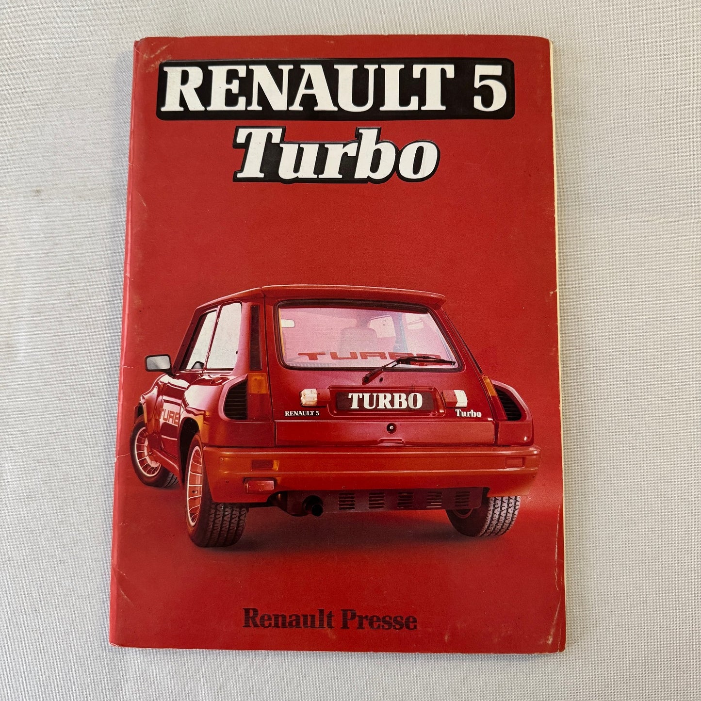 Renault 5 Turbo Car Factory Press Kit Photos Folder Hot Hatch GERMAN