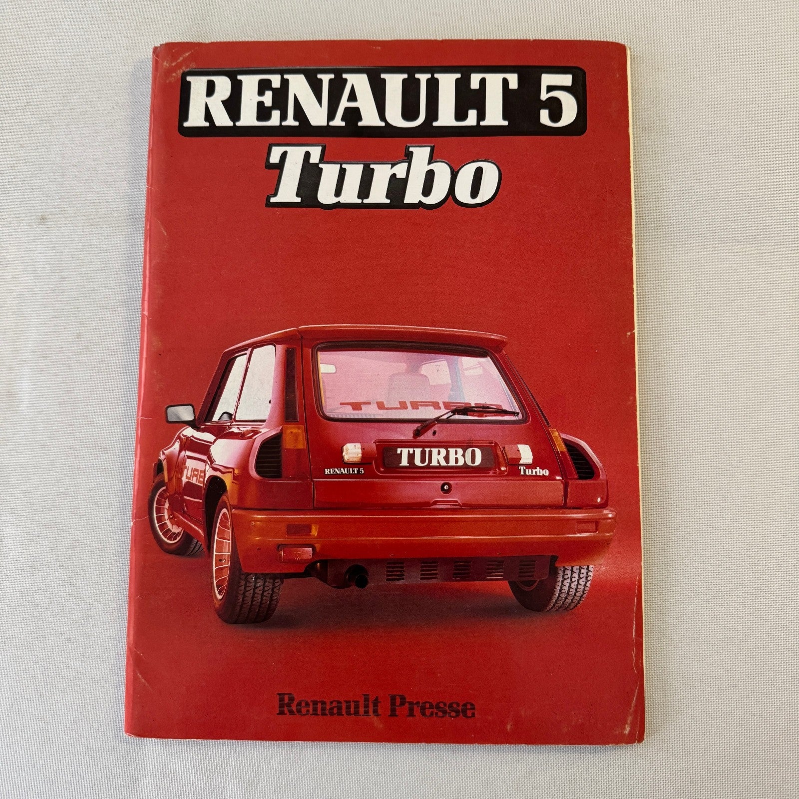 Renault 5 Turbo Car Factory Press Kit Photos Folder Hot Hatch GERMAN
