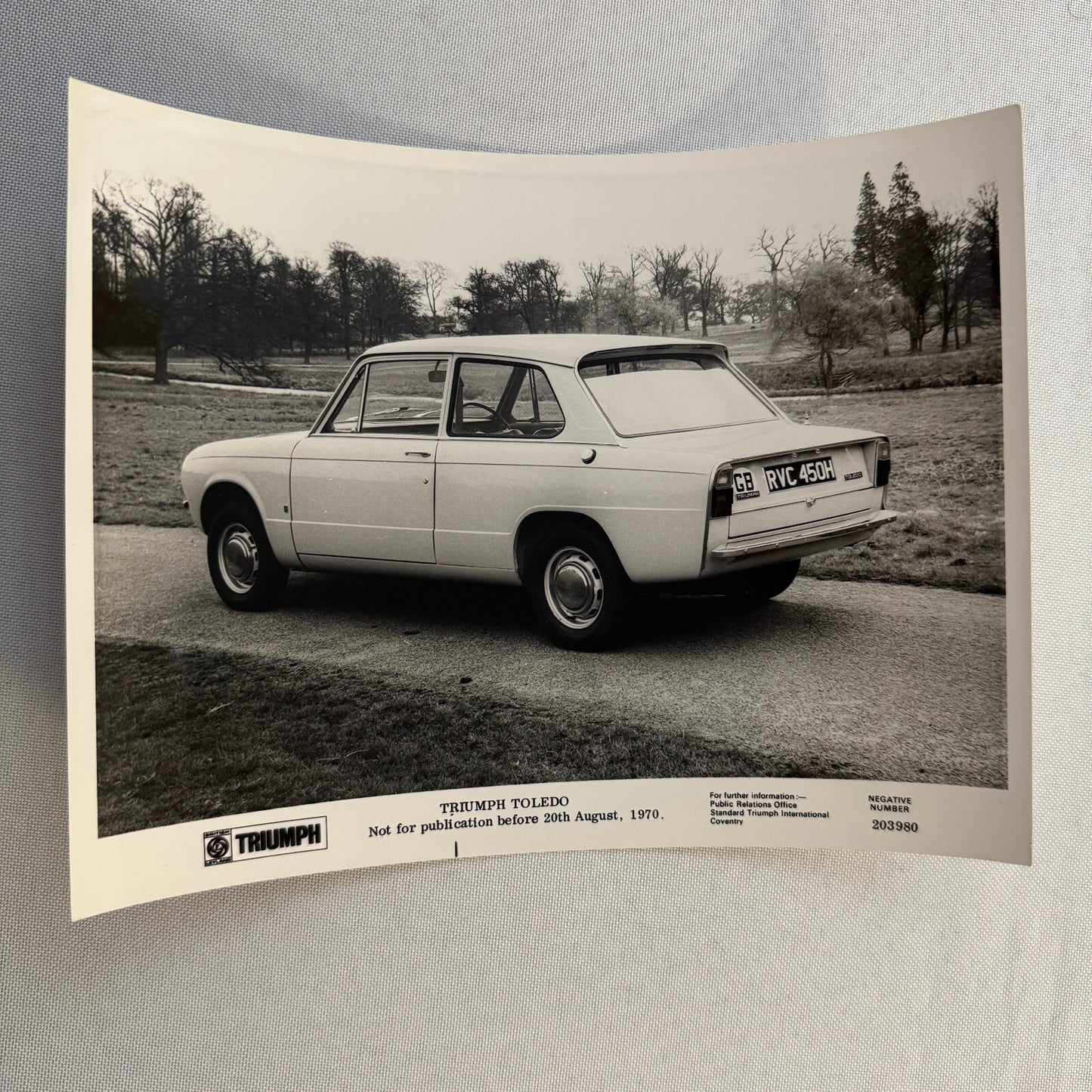 Triumph Toledo Car Factory Press Photo Photograph Print 1971