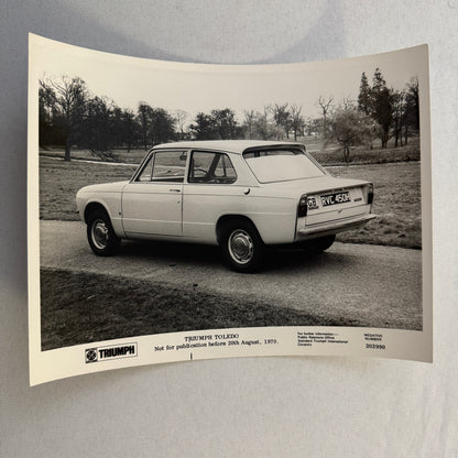 Triumph Toledo Car Factory Press Photo Photograph Print 1971