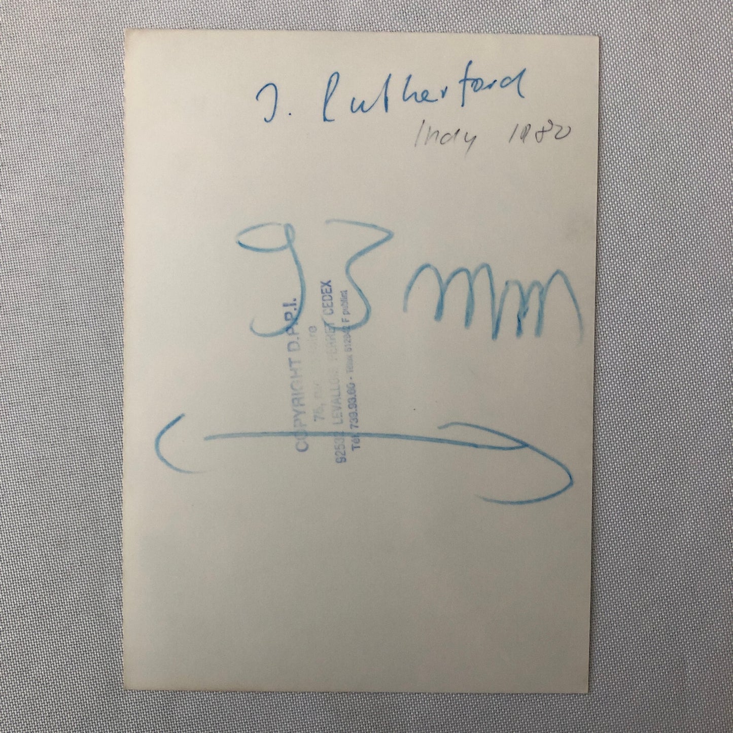 Vintage Indy Indianapolis Racing Photograph Johnny Rutherford 1980 DPPI