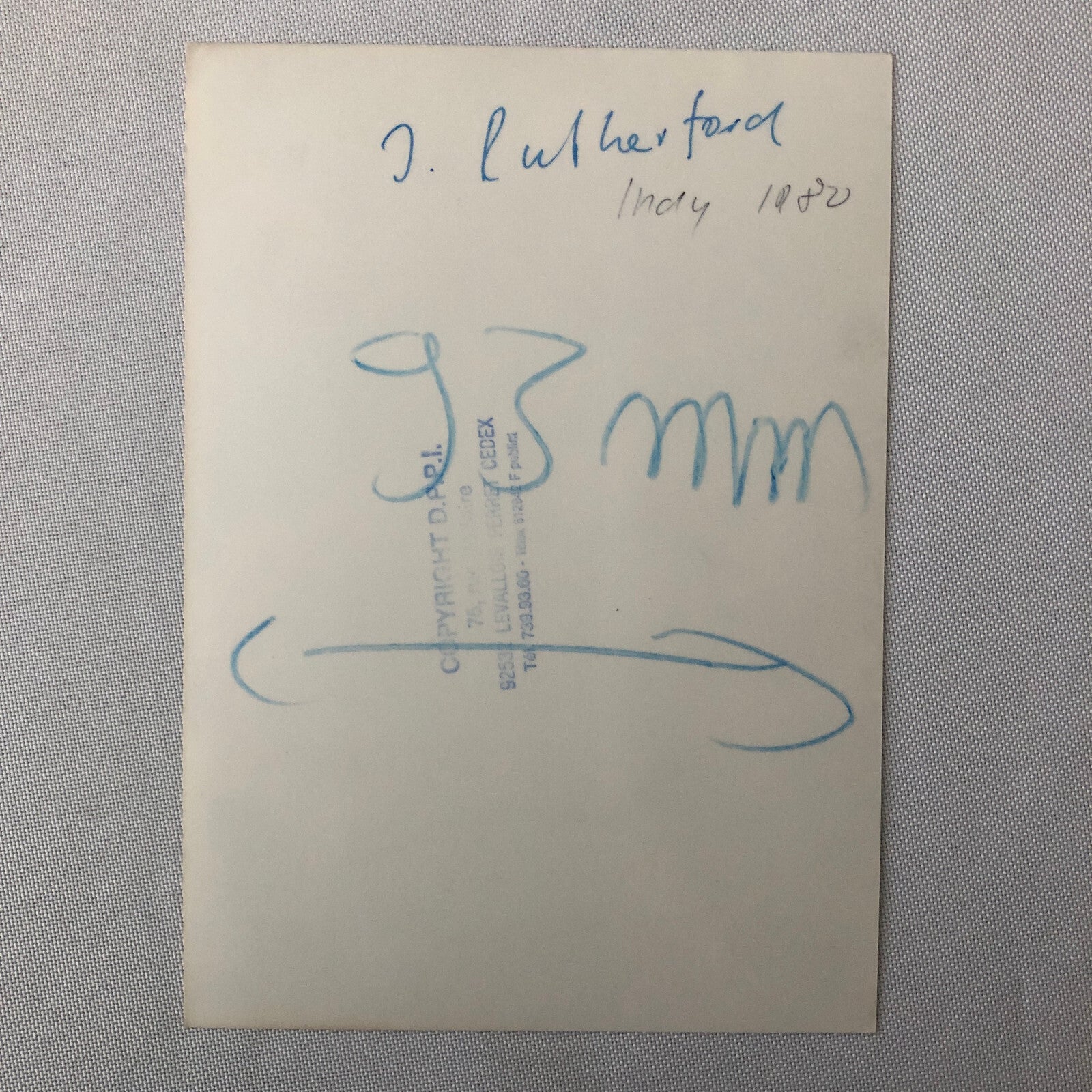 Vintage Indy Indianapolis Racing Photograph Johnny Rutherford 1980 DPPI