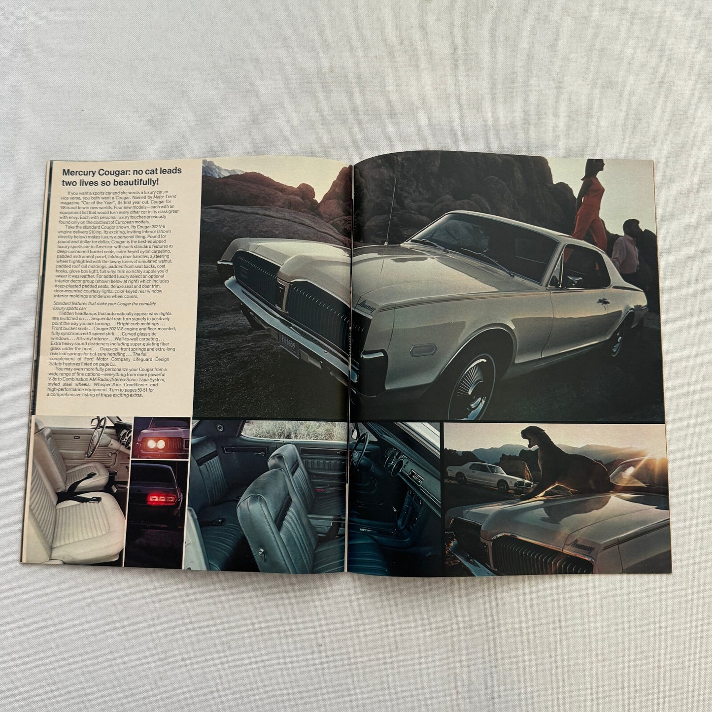 1968 Mercury Sales Brochure Catalog Montego Cyclone Cougar Marquis Montclair +