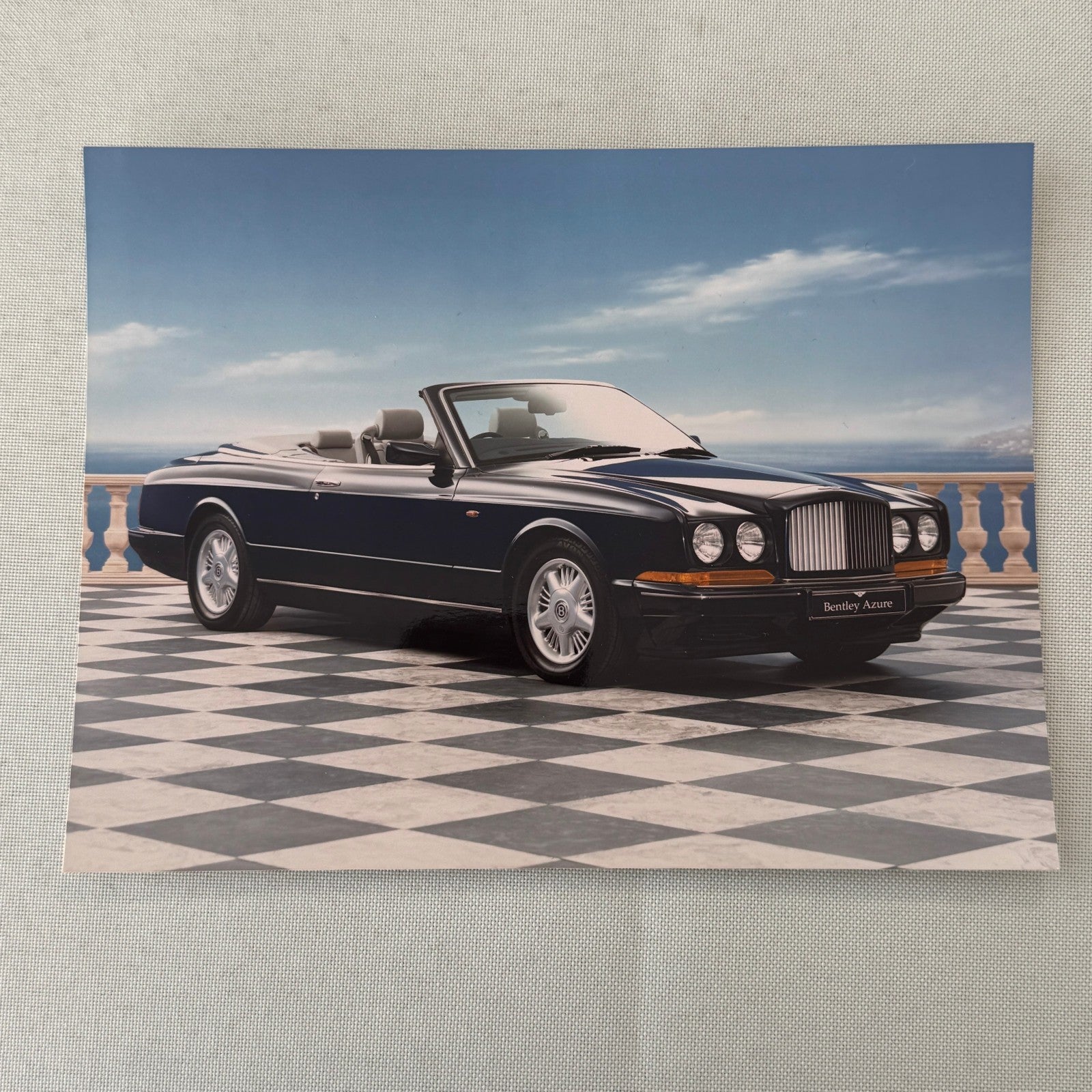 Bentley Azure Convertible Factory Press Photo Photograph Print