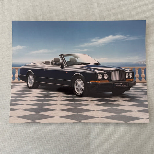 Bentley Azure Convertible Factory Press Photo Photograph Print