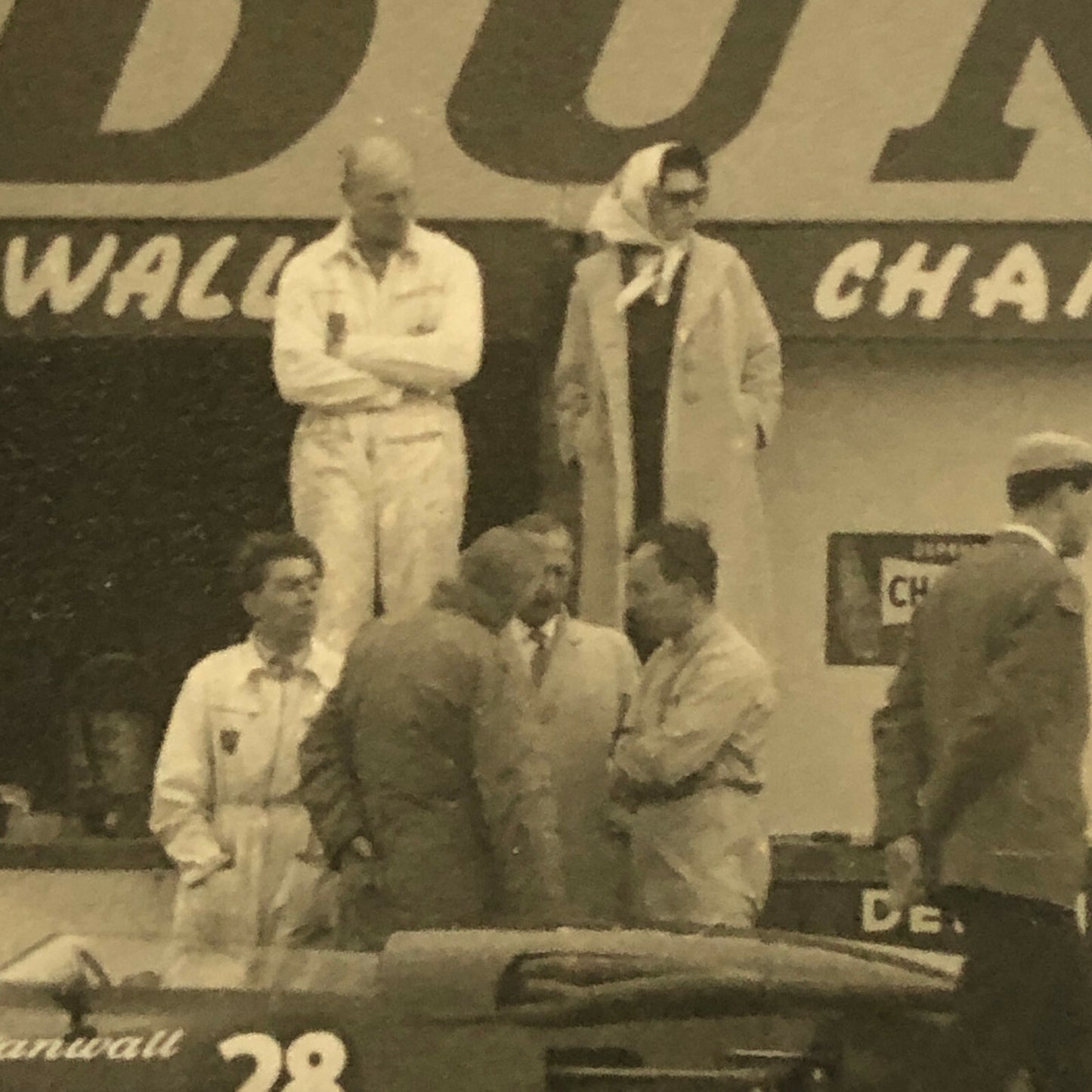 Vintage Car Racing Photo Photograph Print - Silverstone Race Track 