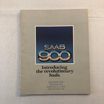 1979 Saab 900 Car Automobile Sales Brochure Catalog 900 GLi EMS GLE Turbo
