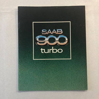 Saab 900 Turbo Sales Brochure Catalog Advertising Vintage Car Automobile