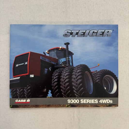 Case Steiger 9300 Series 4WD Tractor Equipment Sales Brochure Catalog