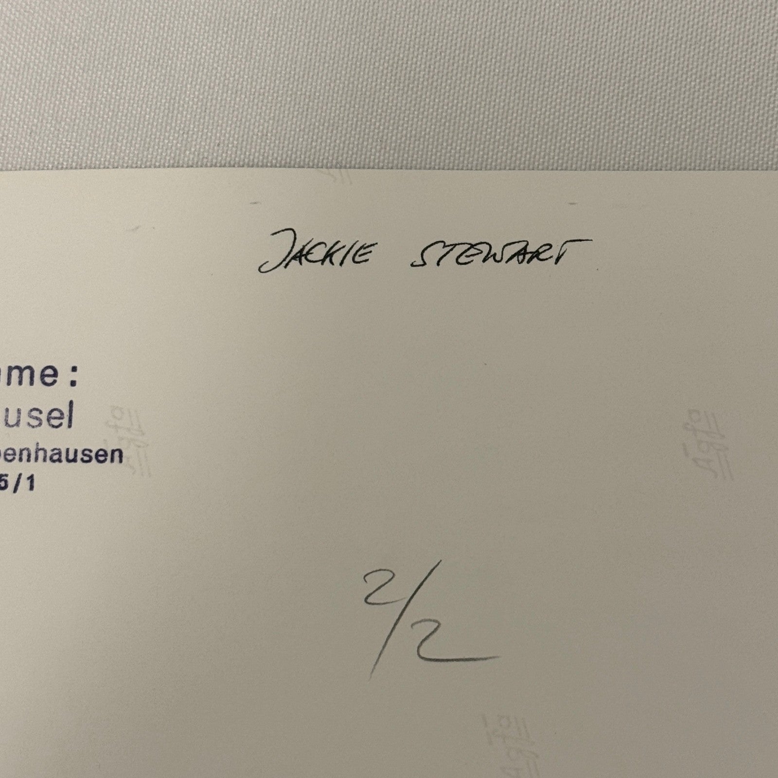 Vintage Racing Photo 1971 German Grand Prix Race Jackie Stewart Motorsport