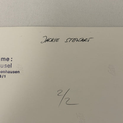 Vintage Racing Photo 1971 German Grand Prix Race Jackie Stewart Motorsport