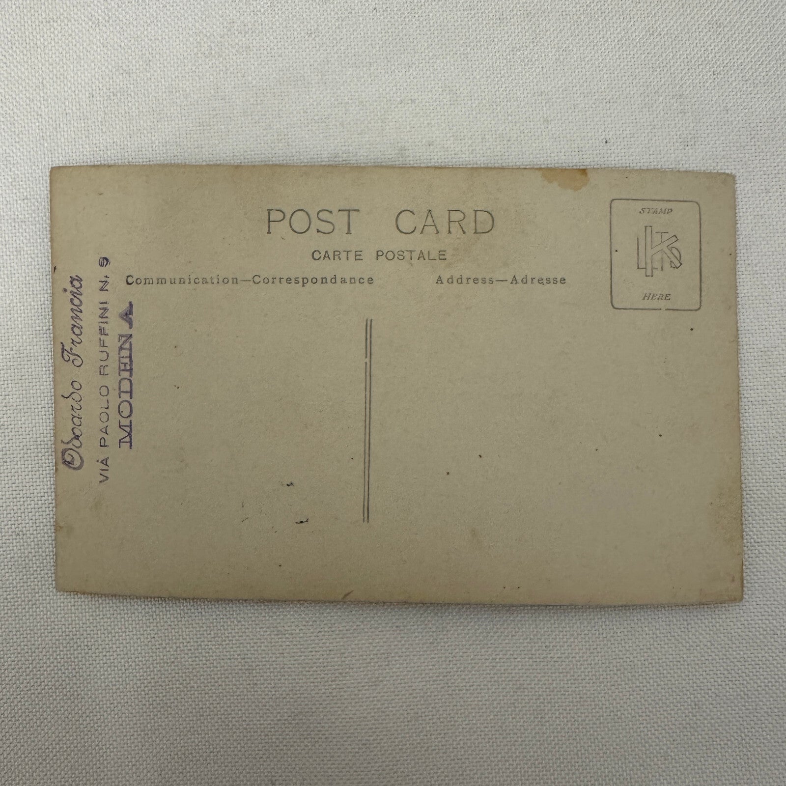 Carrozzeria Orlandi Car Automobile Photo Postcard Post Card RPPC A Orlandi