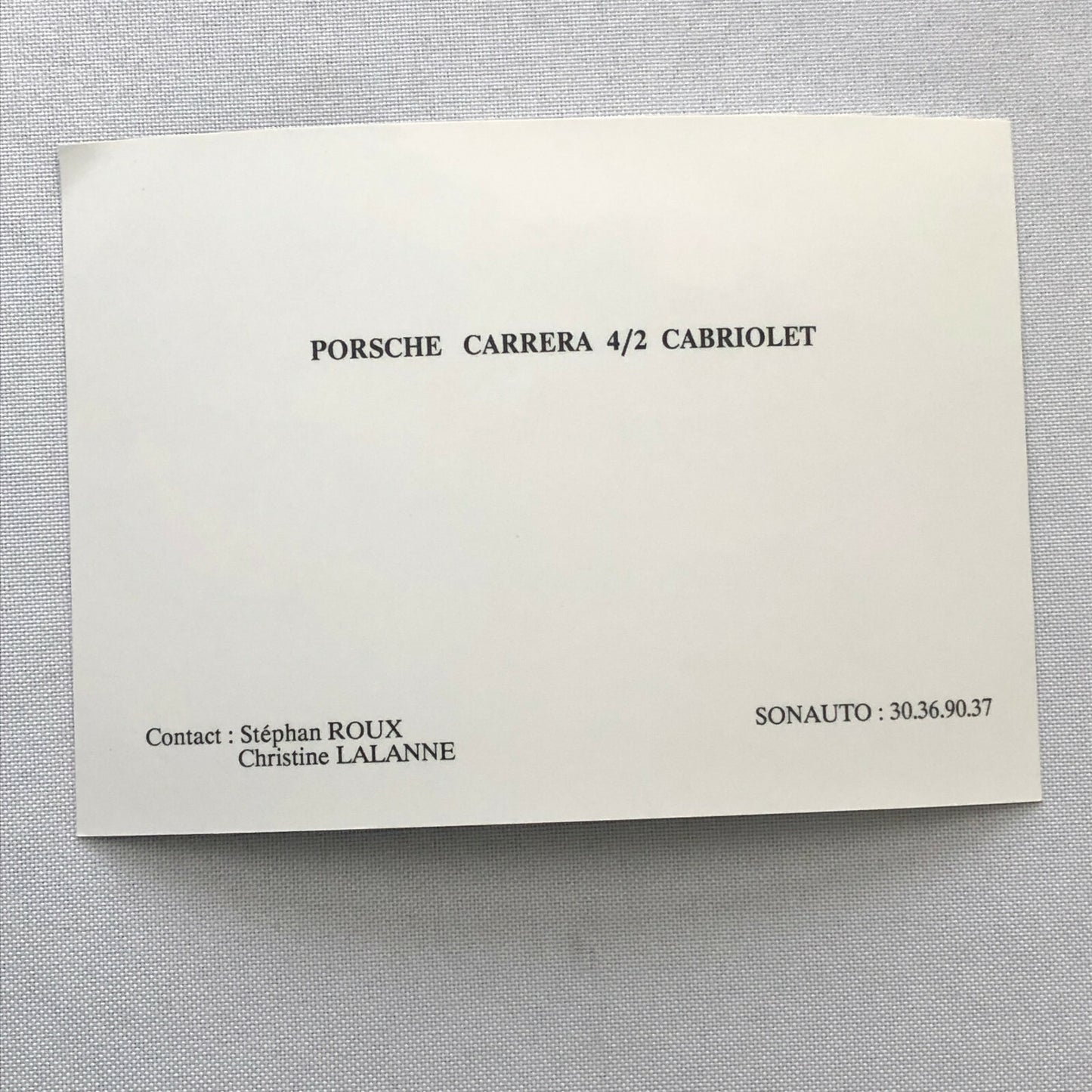 Porsche 911 Carrera 4/2 Cabriolet Factory Press Photo Photograph Print 