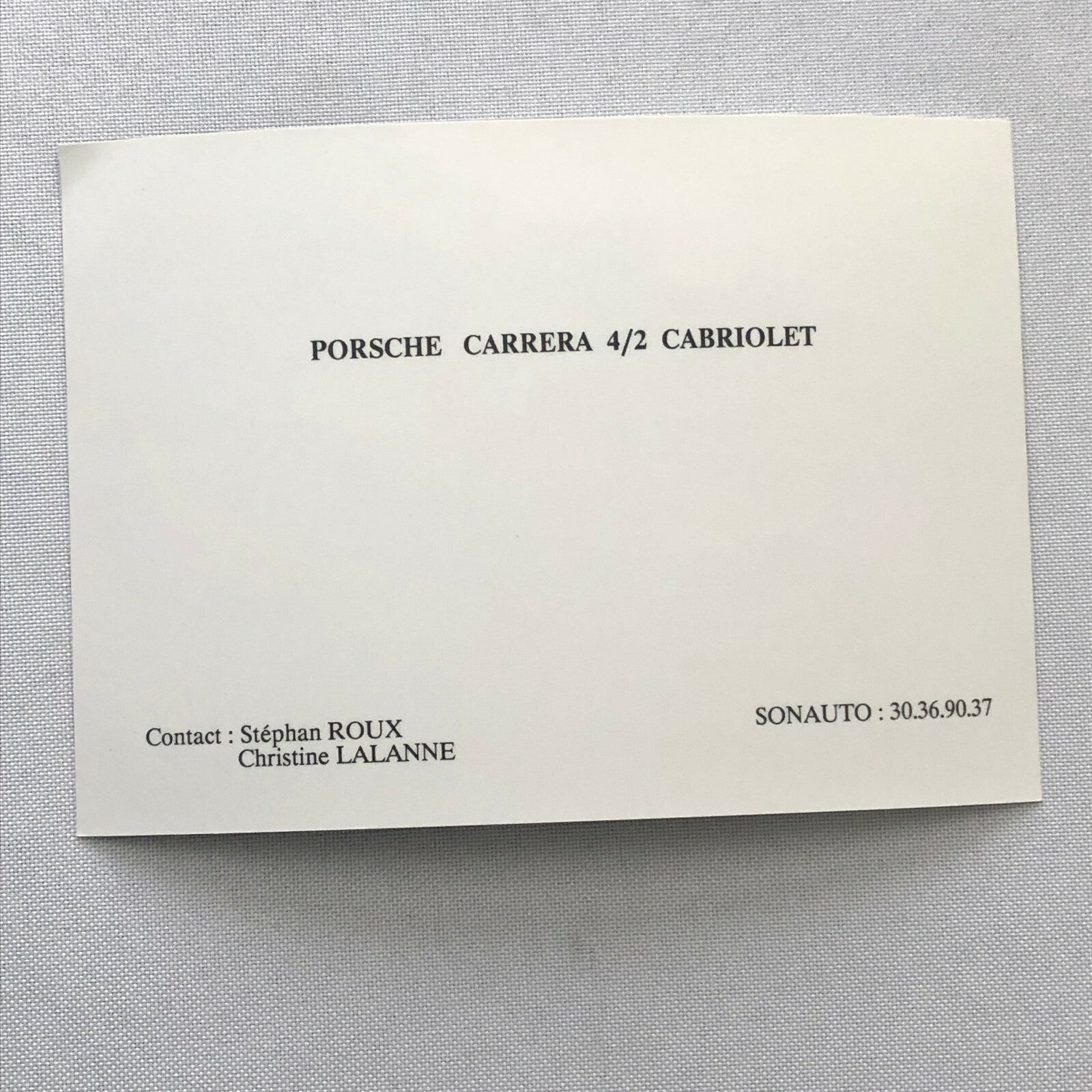 Porsche 911 Carrera 4/2 Cabriolet Factory Press Photo Photograph Print 