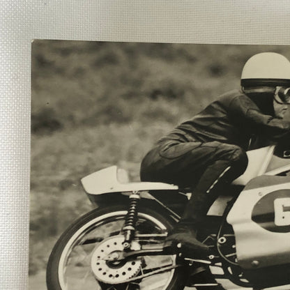 Vintage Motorcycle Racing Photo Postcard Post Card Jurgen Lenk