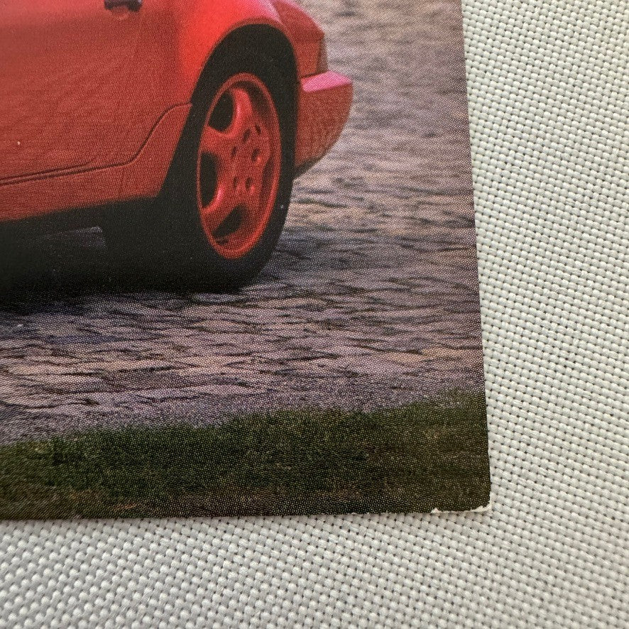 Porsche 911 Convertible Postcard Vintage Image Printed 2015