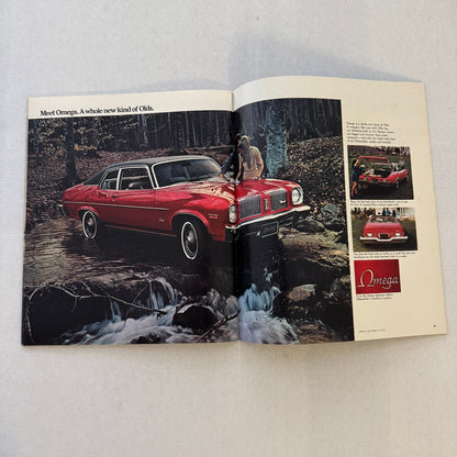 1973 Oldsmobile Sales Brochure Cutlass Supreme Omega Toronado Delta 88 Vintage