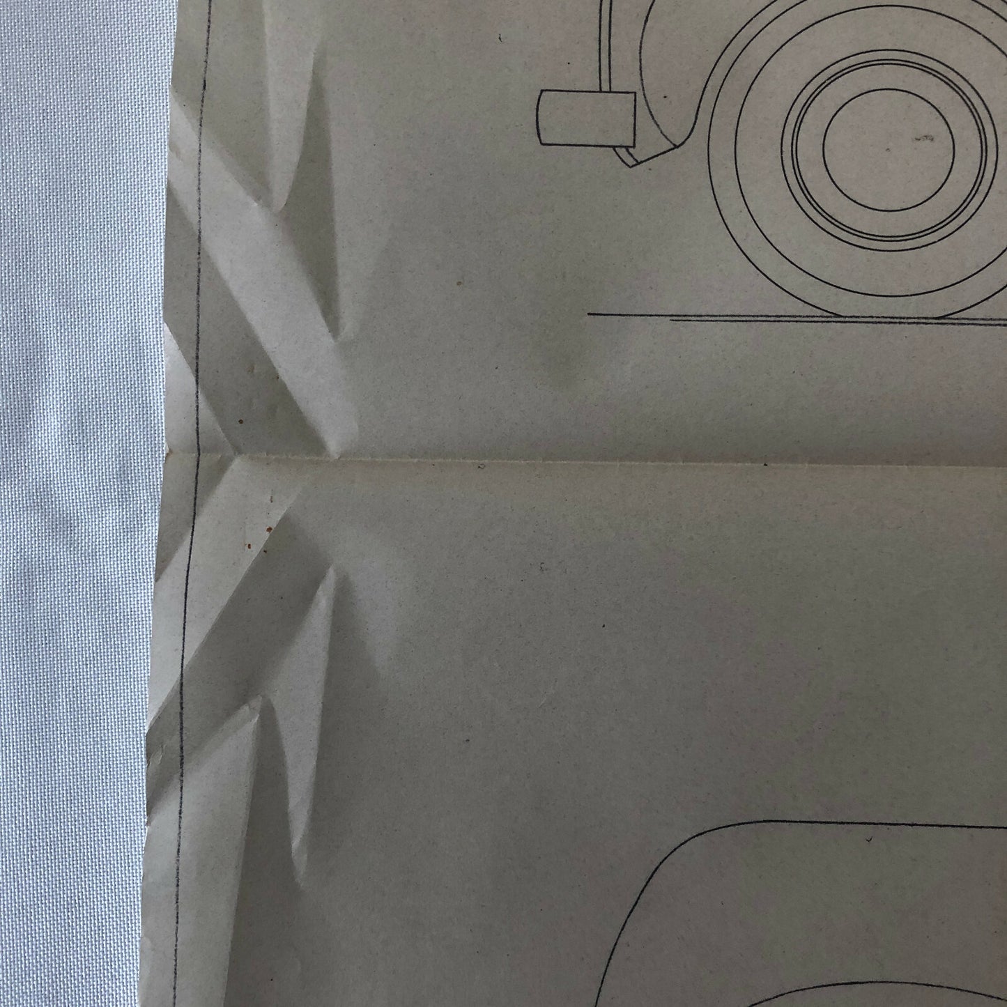 1937 Coachbuilder Car Design Blueprint Rendering Blue Print 6 Door Limousine 