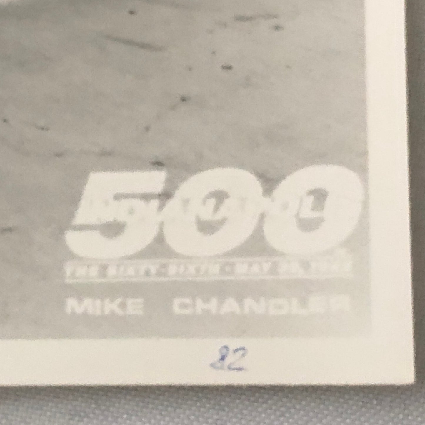 Vintage Indy Indianapolis Racing Photo Photograph Mike Chandler 1982