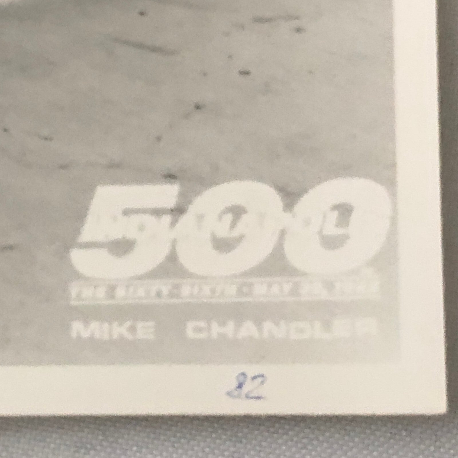 Vintage Indy Indianapolis Racing Photo Photograph Mike Chandler 1982