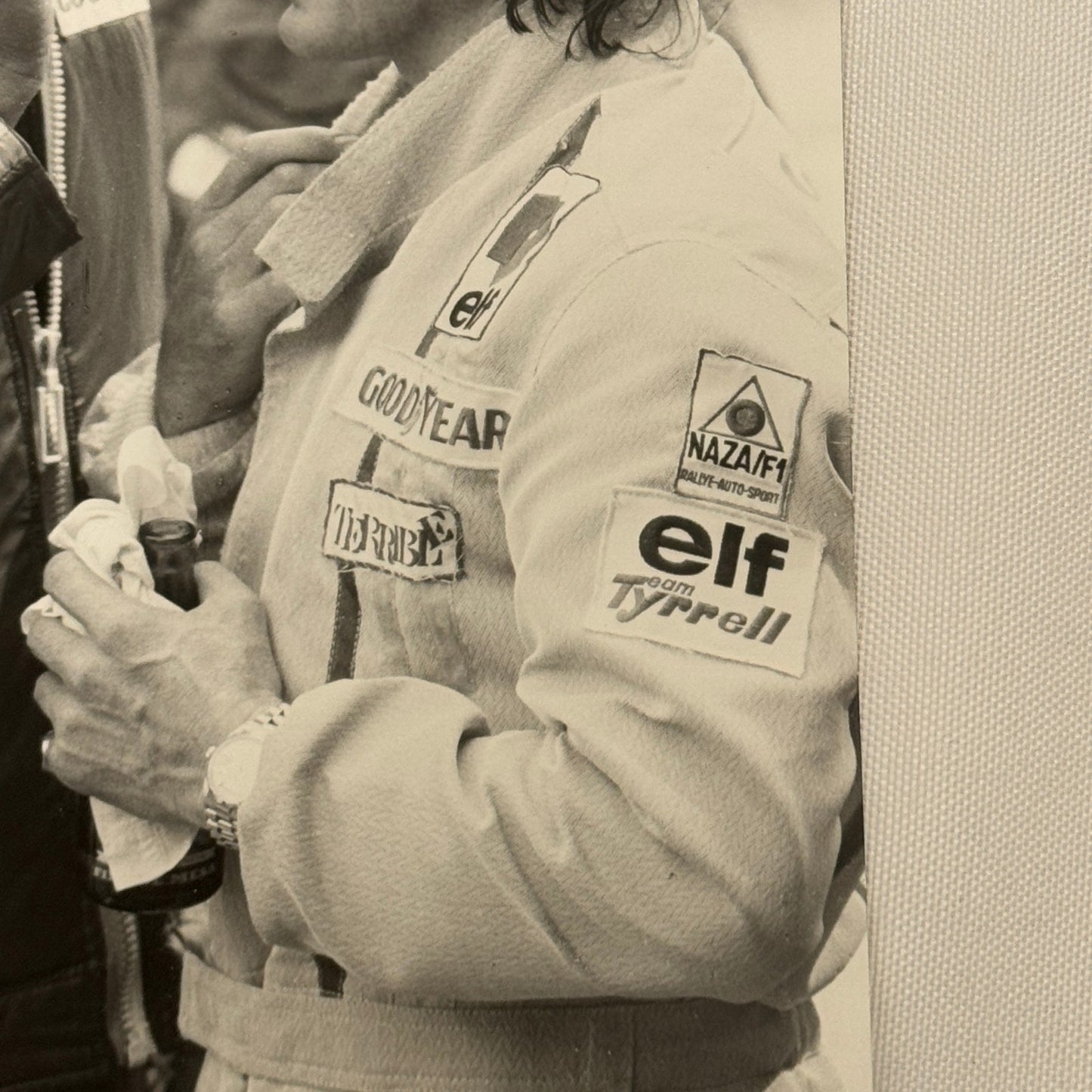 Vintage Racing Photo Ken Tyrrell Jackie Stewart 1972 Spanish Grand Prix Race