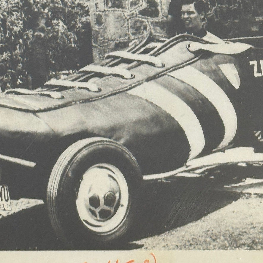 Vintage Custom Volkswagen Beetle Soccer Football Cleat Shoe Car Photo Photograph