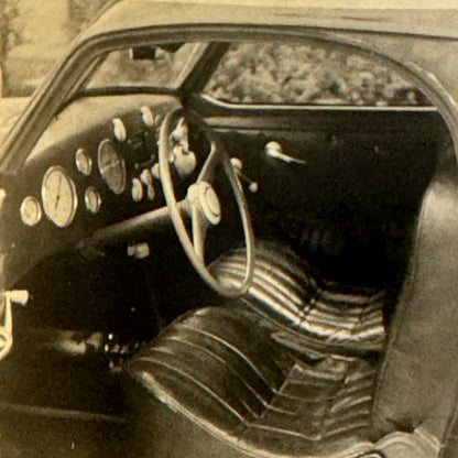 Vintage Volkswagen VW Car Interior Photo Possibly Coachbuilder Car Germany