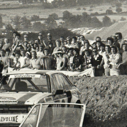 Vintage Rally Racing Photo Photograph Print DPPI Porsche 911 Volvo Car