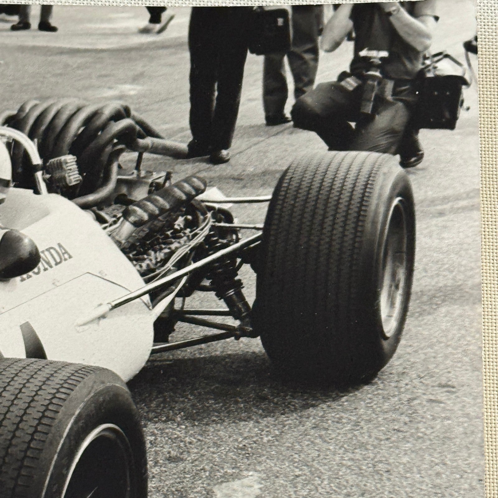 1965 Vintage Racing Photo John Surtees Lola Honda Race Car Photograph