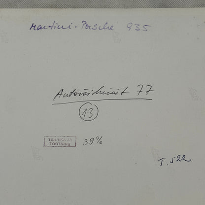 Vintage Porsche 935 Martini Racing Car Photo Photograph Print