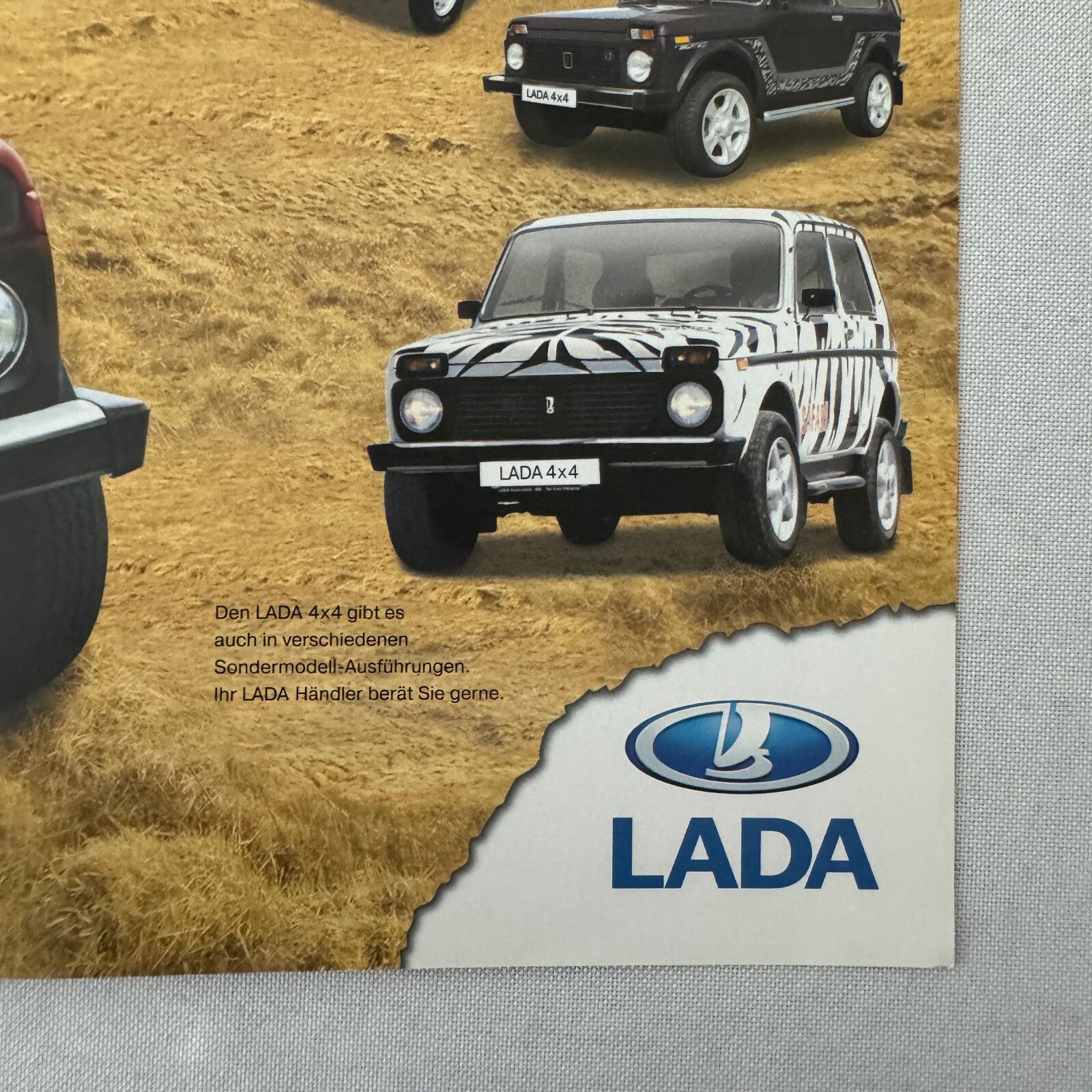 Lada Niva Car Sales Brochure Catalog GERMAN Text European Market Taiga Special +