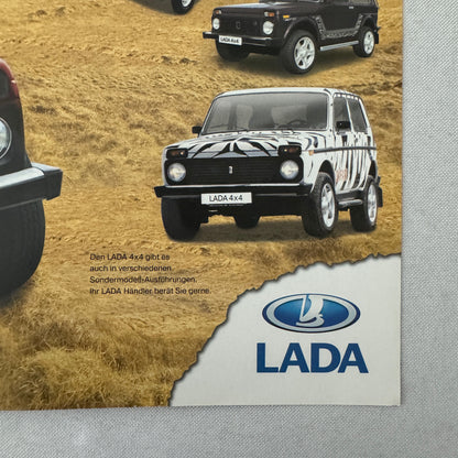 Lada Niva Car Sales Brochure Catalog GERMAN Text European Market Taiga Special +