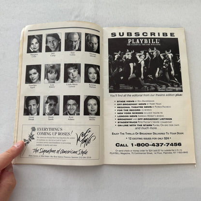 Jackie An American Life Cast Signed Program Playbill 1997 Margaret Colin