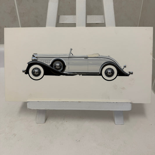 1932 Marmon V16 Convertible Coupe Automobile Illustration Art Drawing Hand Drawn