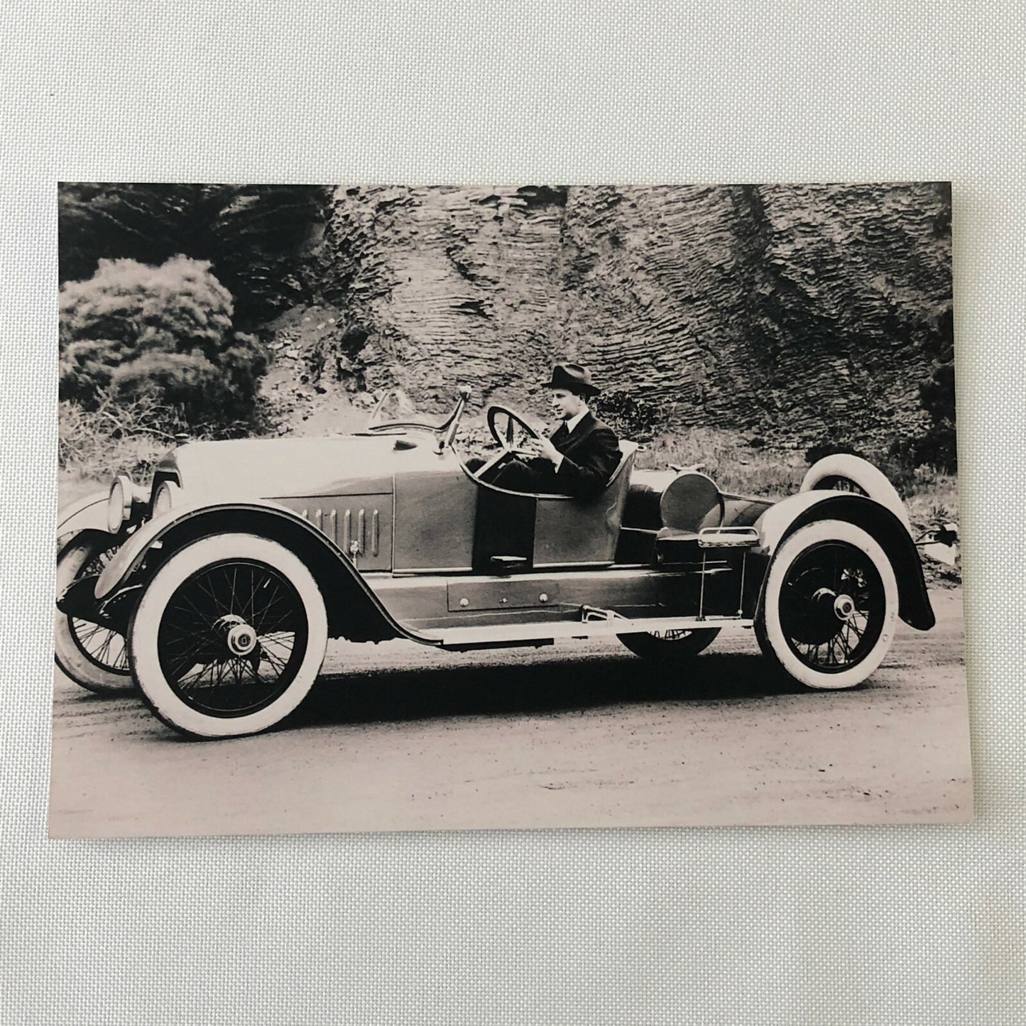 Vintage Car Automobile Driver Photo Photograph - Modern Era Print 