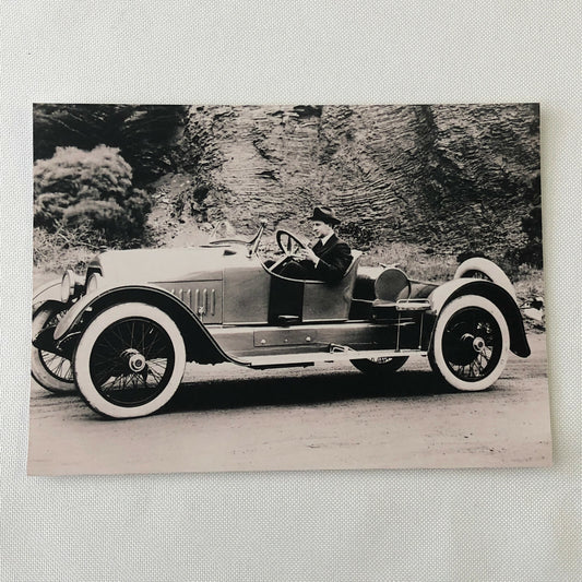 Vintage Car Automobile Driver Photo Photograph - Modern Era Print 