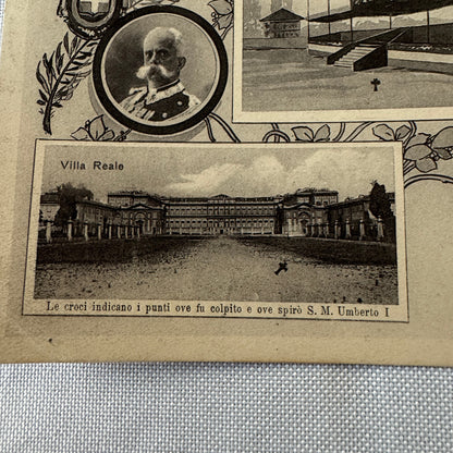 Vintage Monza Italy Postcard Post Card Italian Monza Race Track Circuit Racing