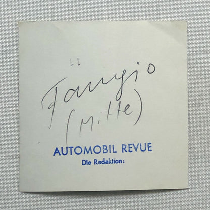 Juan Manuel Fangio Automobil Revue Magazine Press Photo Photograph Candid 