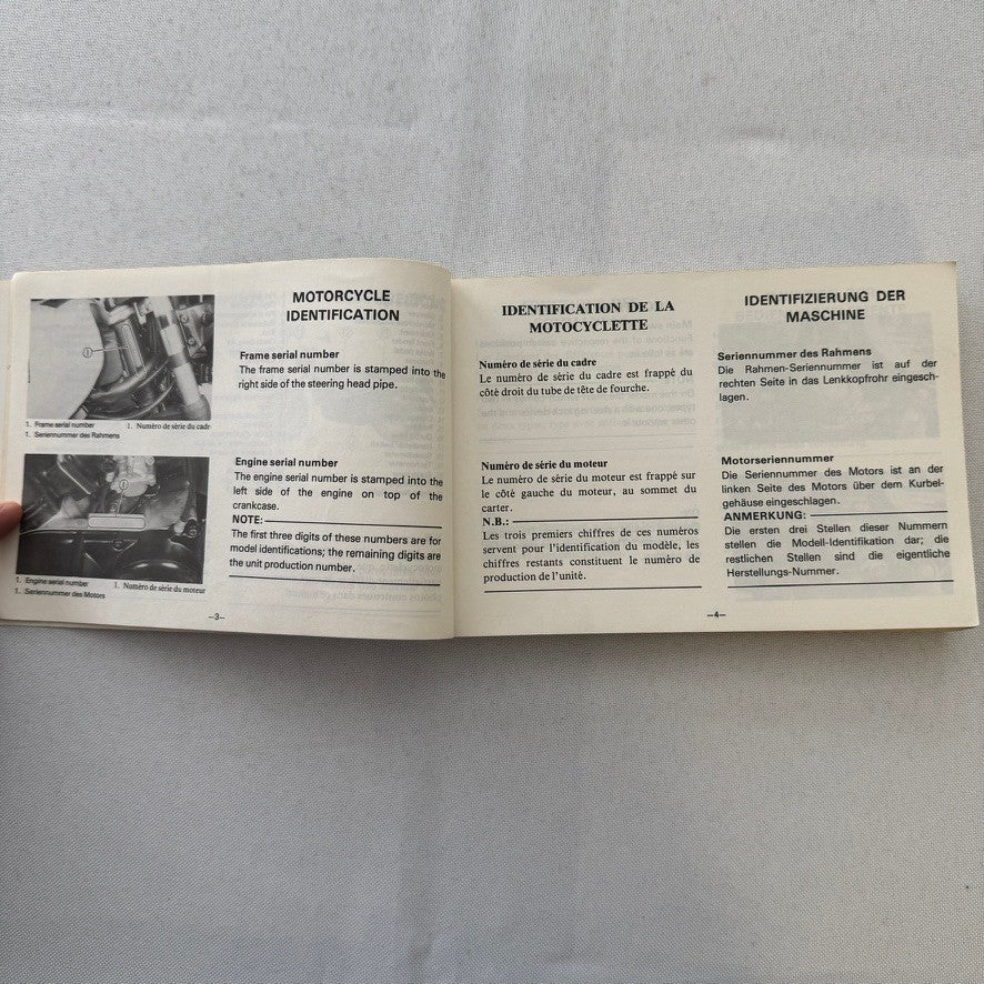 1981 Yamaha RD250LC and RD350LC Motorcycle Bike Owners Manual Instruction Book