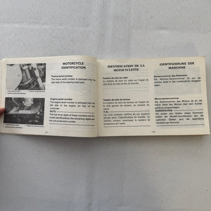 1981 Yamaha RD250LC and RD350LC Motorcycle Bike Owners Manual Instruction Book