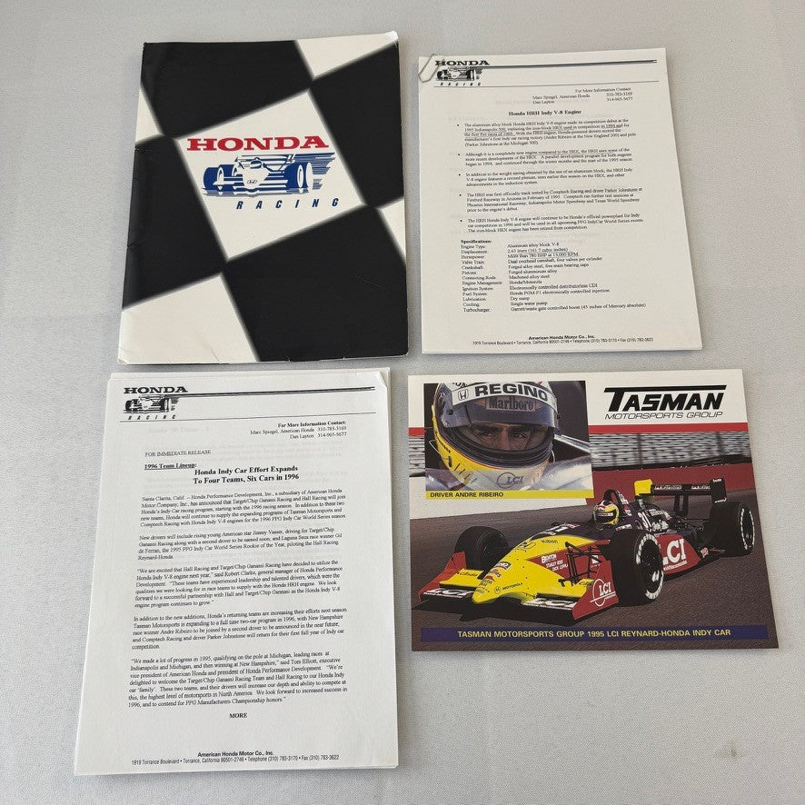 1996 Honda Indy Racing Press Kit Brochure Andre Ribeiro