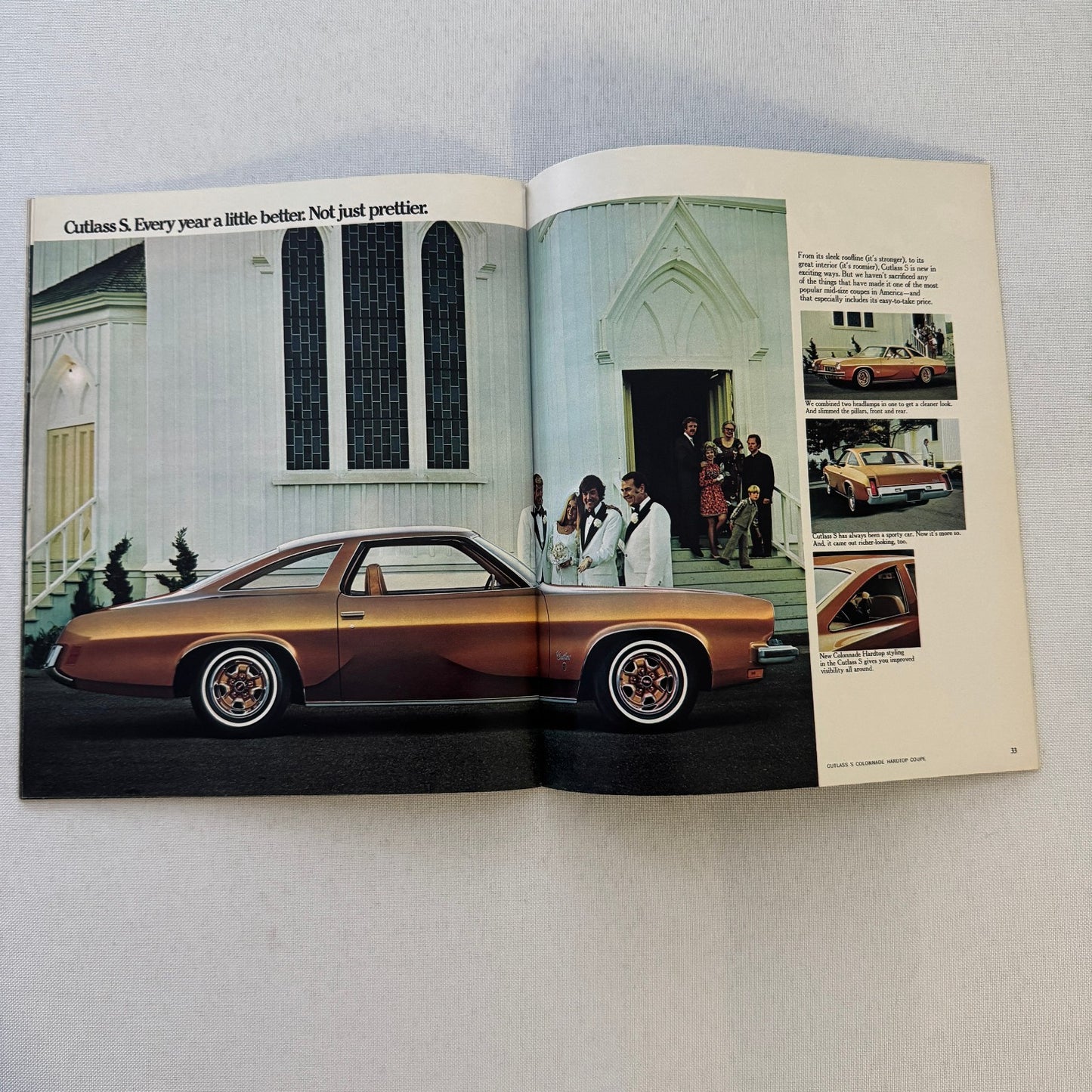 1973 Oldsmobile Sales Brochure Cutlass Supreme Omega Toronado Delta 88 Vintage