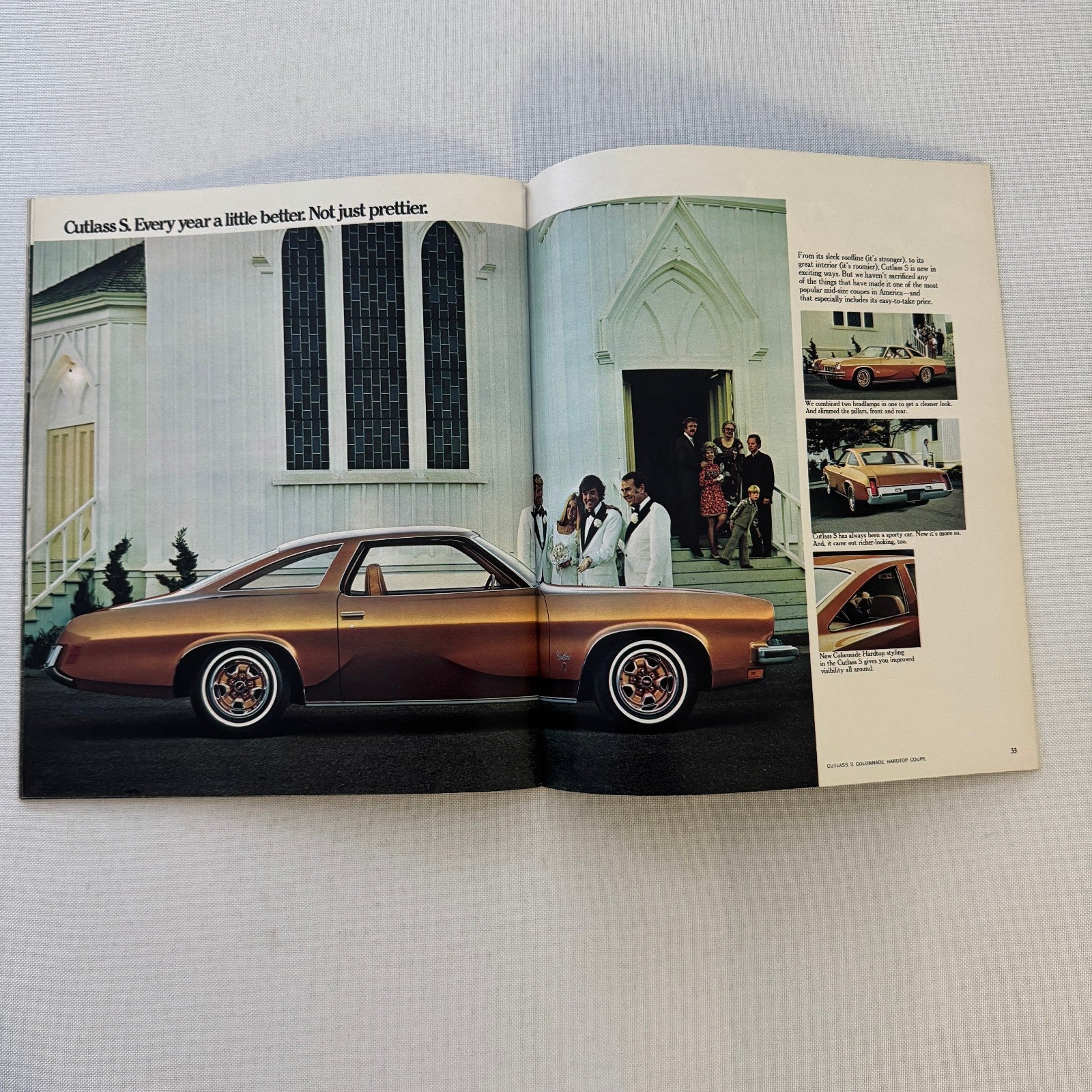 1973 Oldsmobile Sales Brochure Cutlass Supreme Omega Toronado Delta 88 Vintage